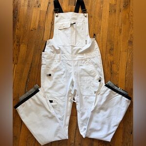 DC White Women's Snowboard Overalls/Bib US Sz M